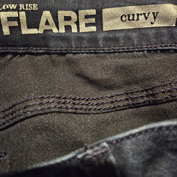 NY & Co. Low Rise Flare Curvy Jeans - Size 10 - Picture 4 of 5